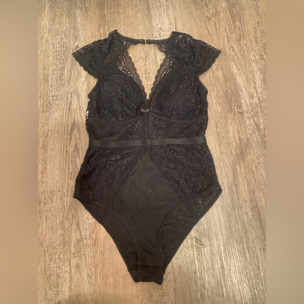 Sophie B. Black Lace Bodysuit